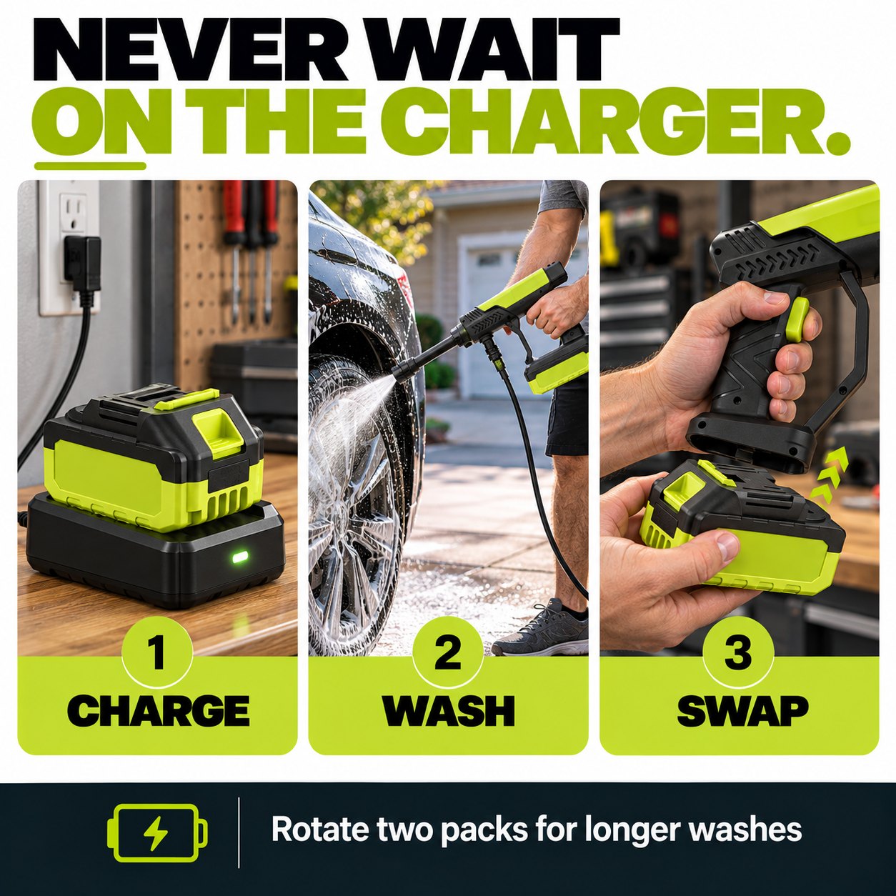 TechCar 21V 4.0Ah Lithium Battery
