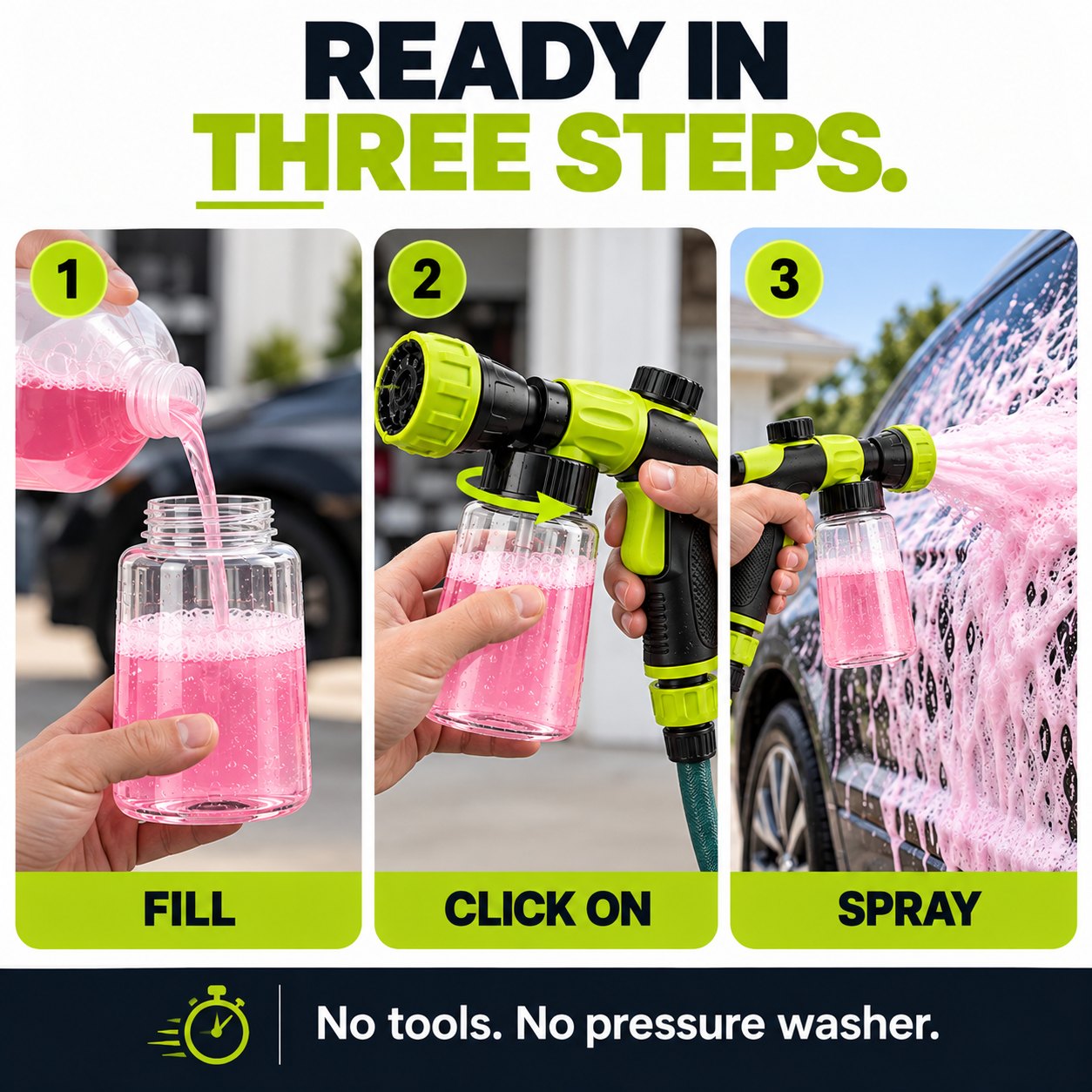 TechCar FoamJet Hose Foam Gun