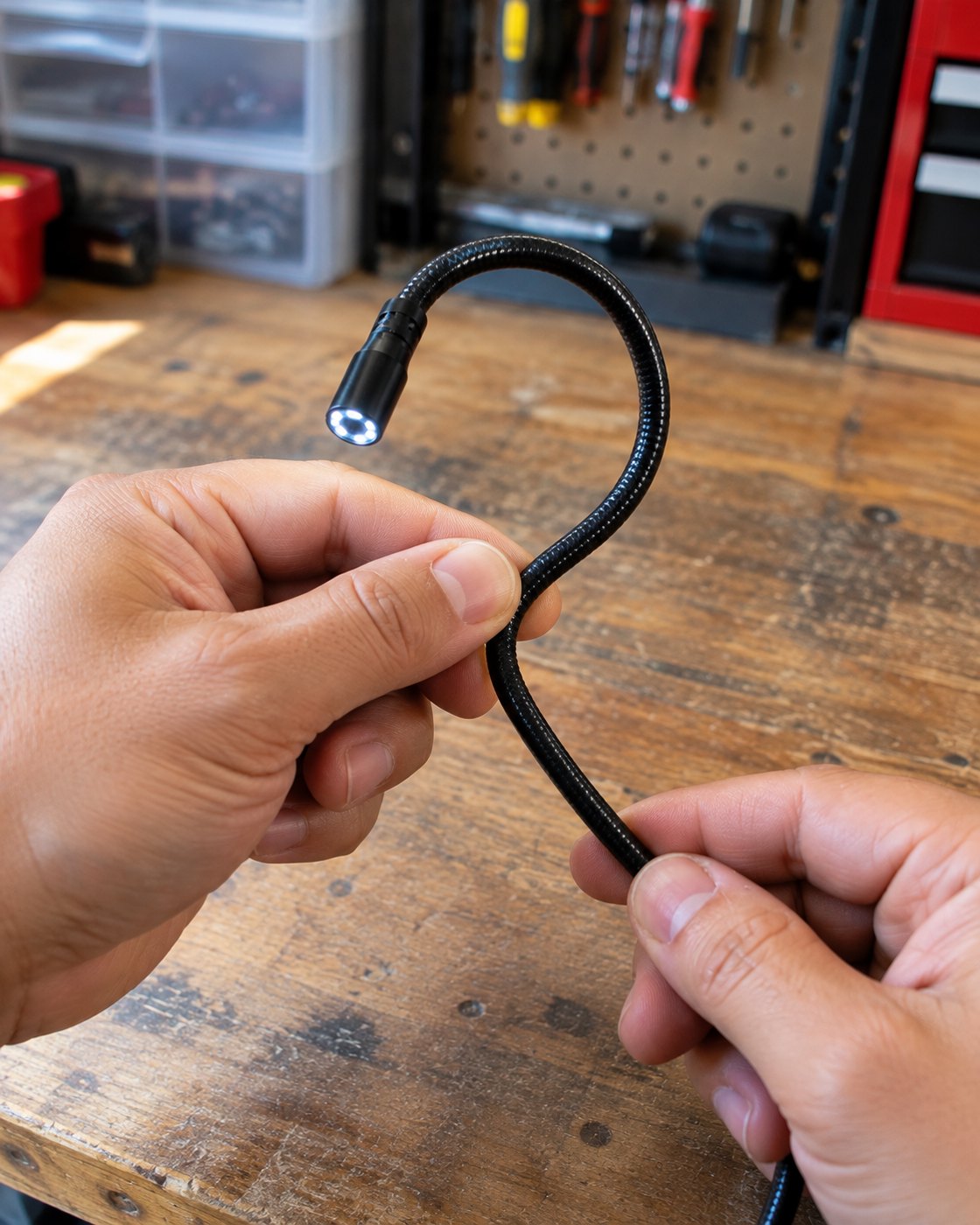 Bend the cable