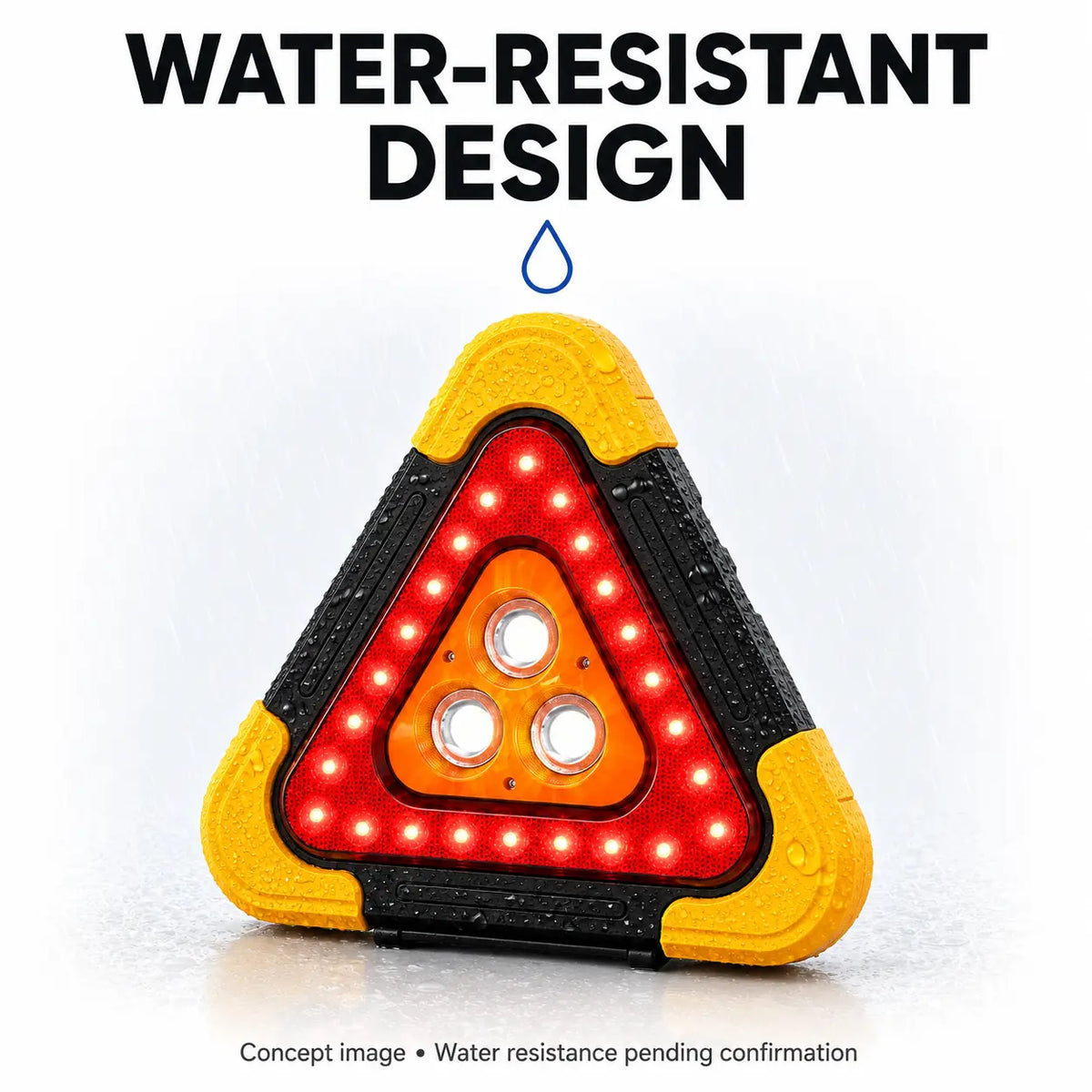 TechCar™ 4-in-1 LED Warning Triangle