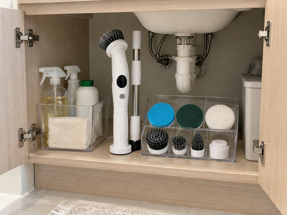 Lives under the sink